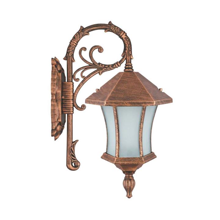 چراغ دیواری حیاطی و پارکی تکشیدفام مدل ویکتوریا کمرباریک کد 8203